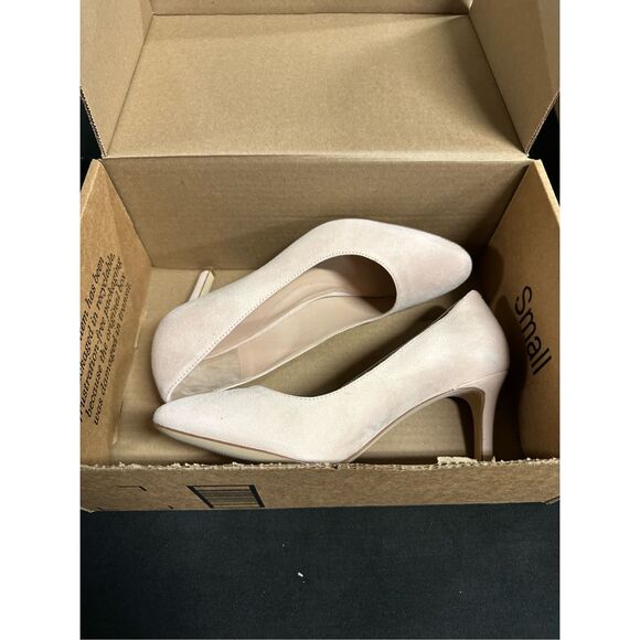 Cole Haan Hann Gabbie Blush Tan Suede 80mm Pump Heels 9.5 - Picture 1 of 6